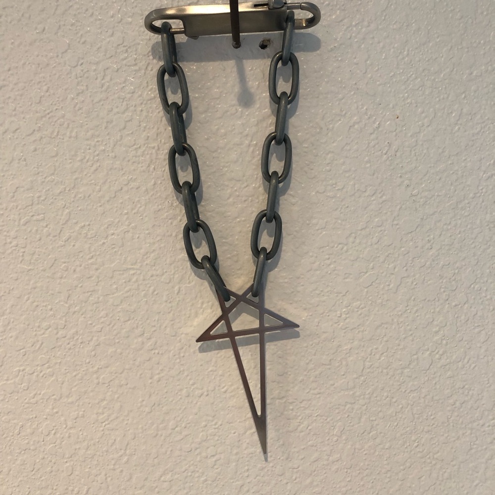 Rick owens pentagram choker ss20 “tecuatal”